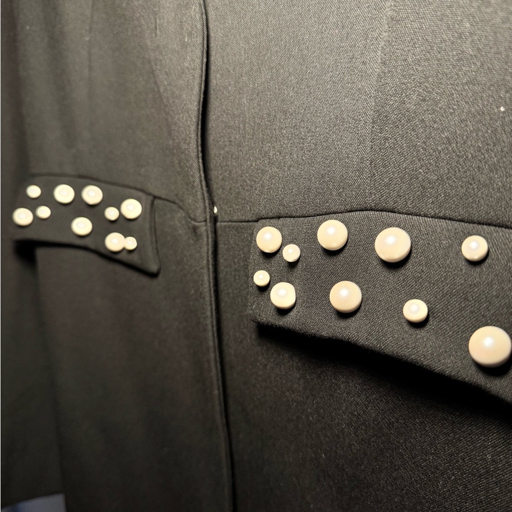 Zara Studded Blazer Coat in Black, Size M NWT - Picture 8 of 16